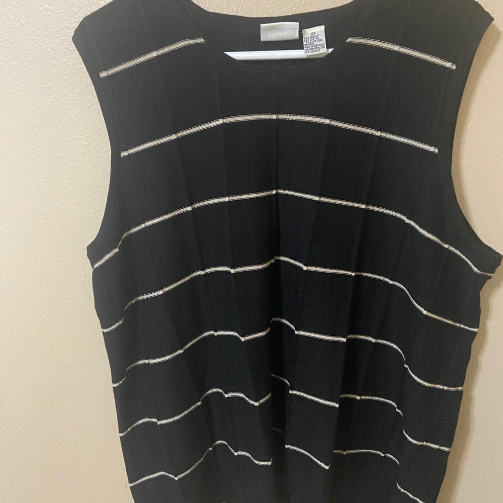CJ Banks sleeveless sweater